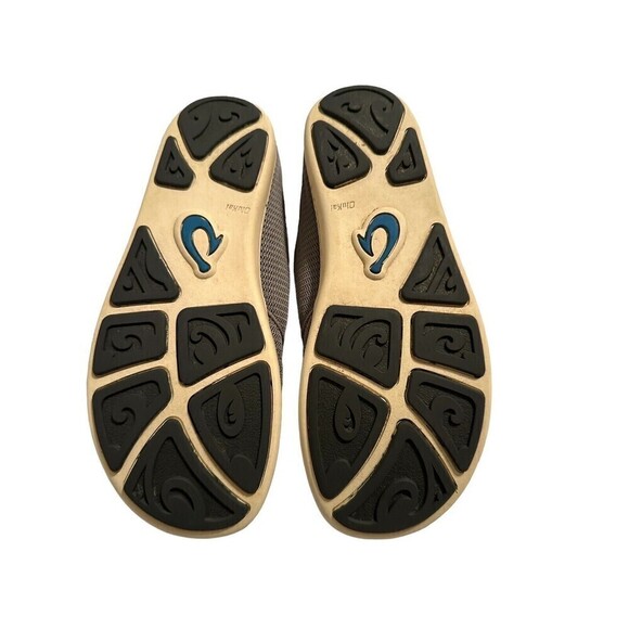 Olukai Boys Nohea Mesh Slip On Shoes Gray Flat Textile shoes loafers size J2 - Picture 2 of 7